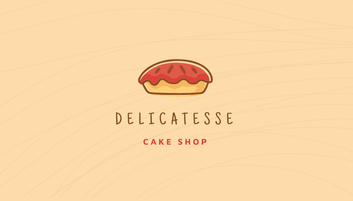 Free Cake Shop Business Card Template