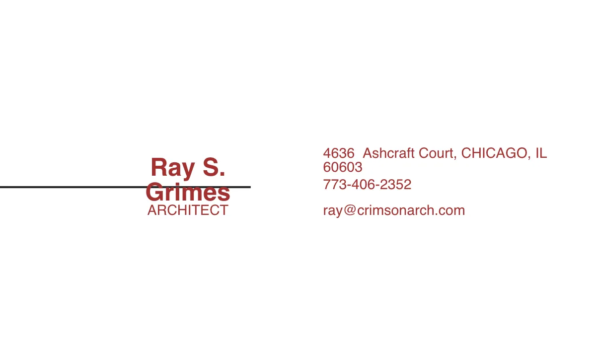 Free Corporate Architecture Business Card Template to Edit Online