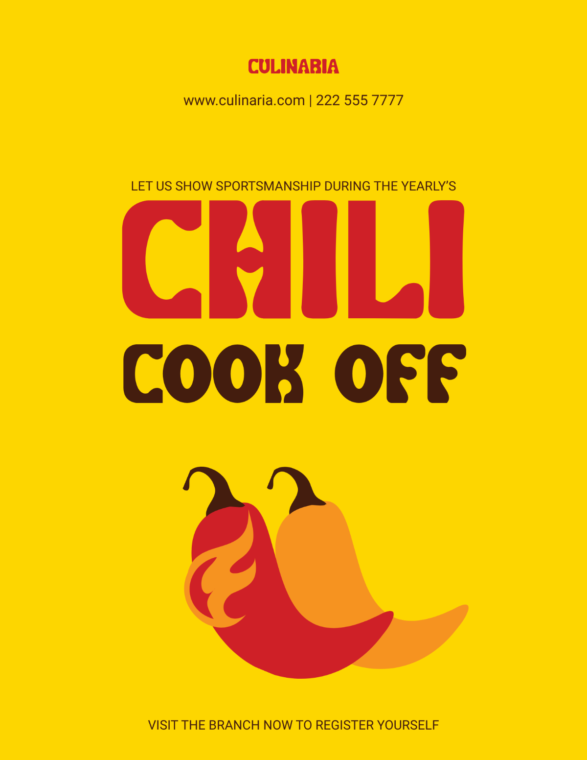 Chili Cookoff Competition Flyer Template - Edit Online & Download