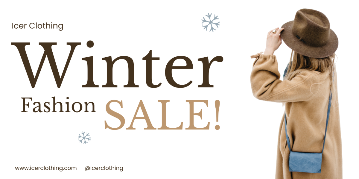 Free Winter Fashion Banner Template