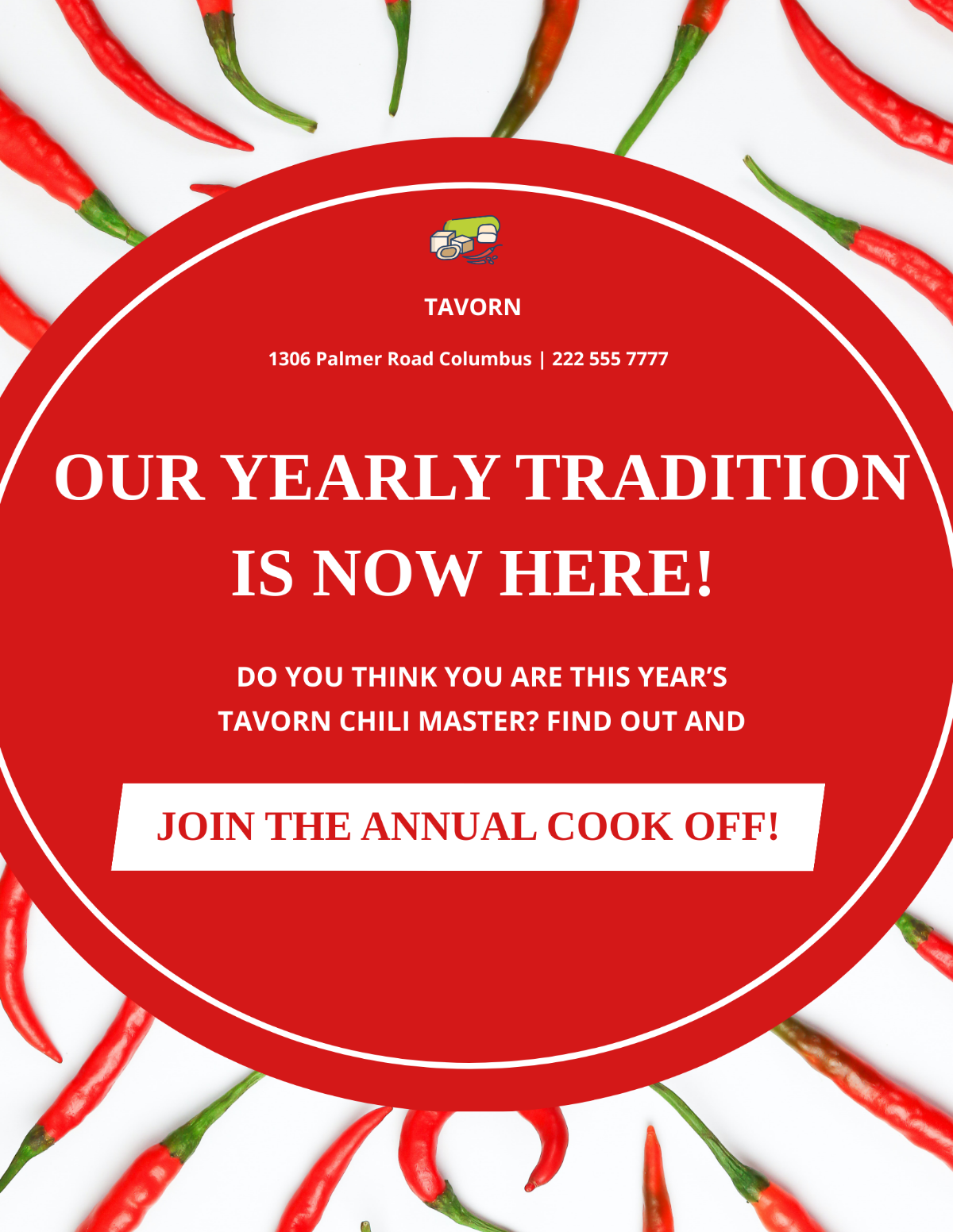 Annual Chili Cook Off Flyer Template - Edit Online & Download