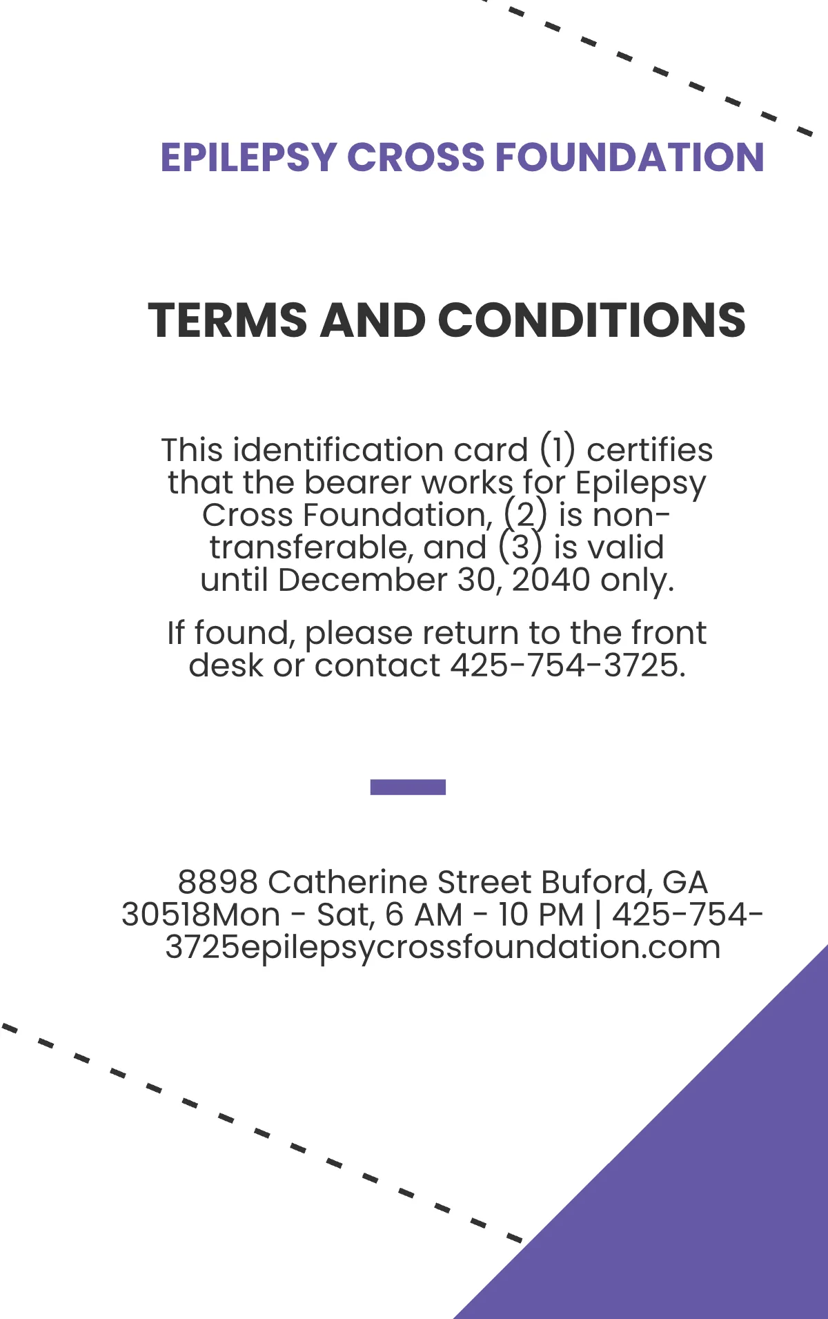 Free Epilepsy ID Card Template to Edit Online
