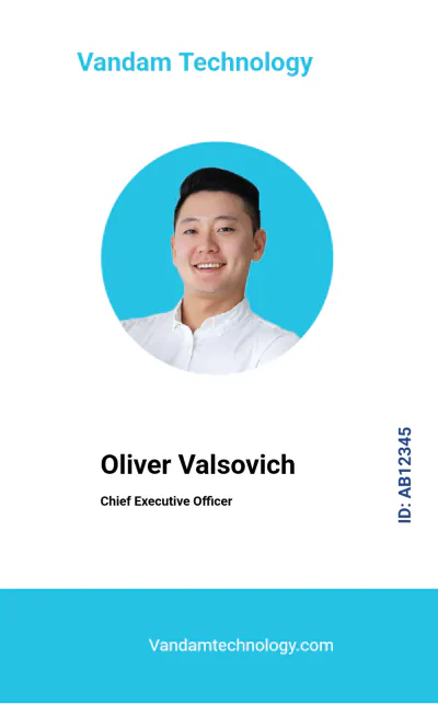 Free Executive ID Card Template to Edit Online
