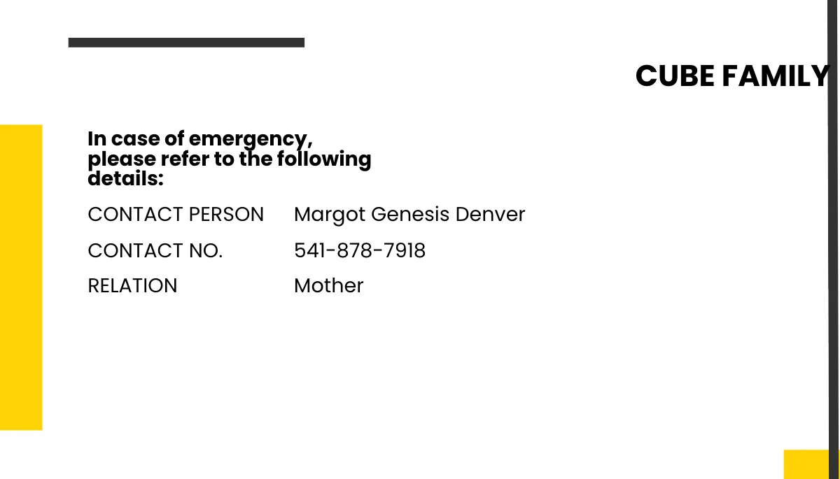 Free Family ID Card Template to Edit Online