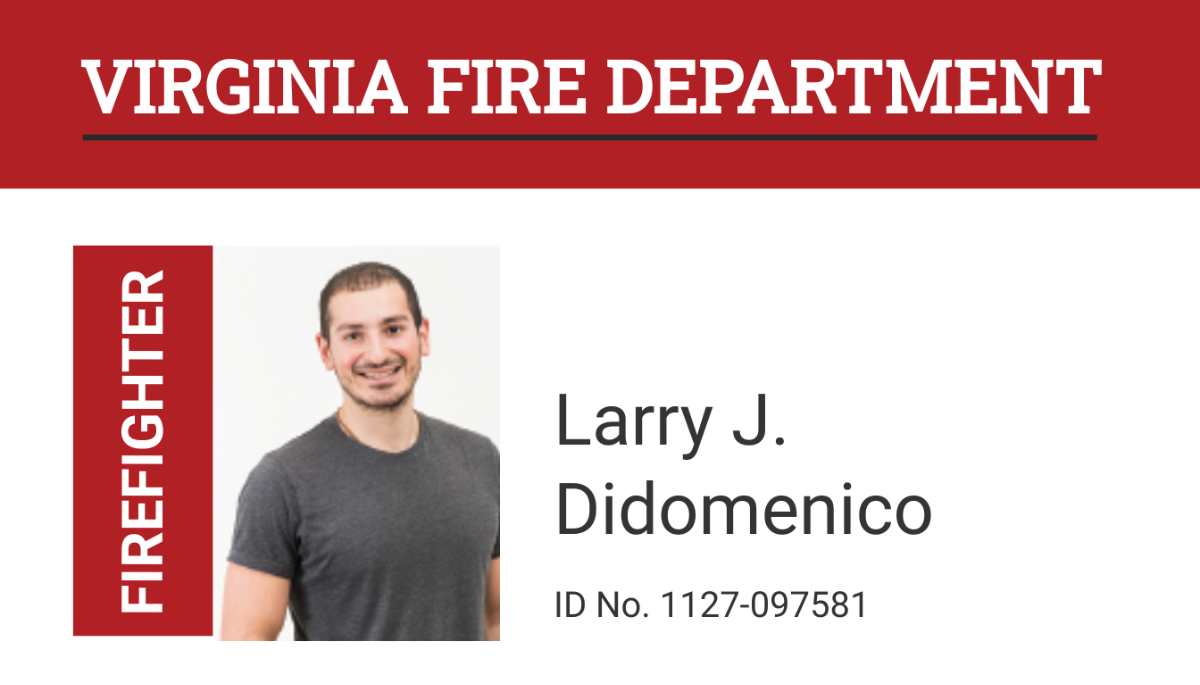 Fire Department ID Card Template