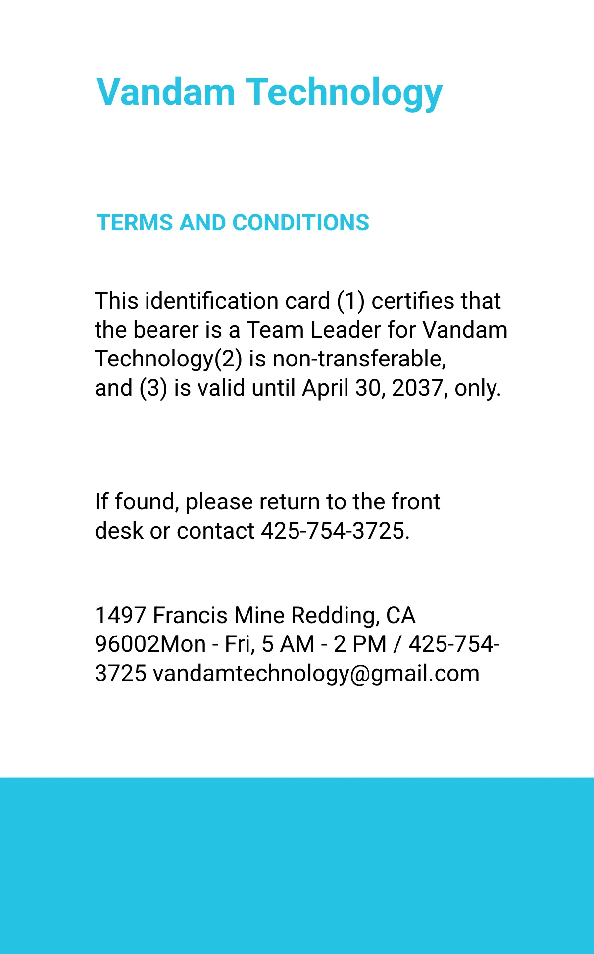 Free Mnc ID Card Template to Edit Online