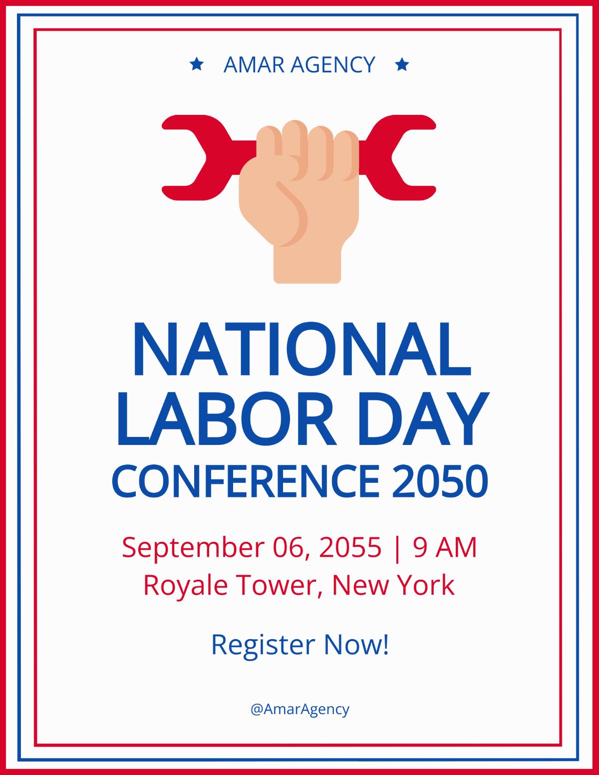 Free National Labor Day Flyer Template