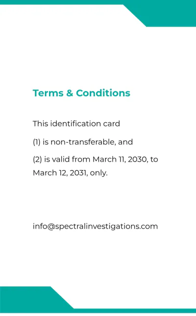 Free Paranormal ID Card Template to Edit Online