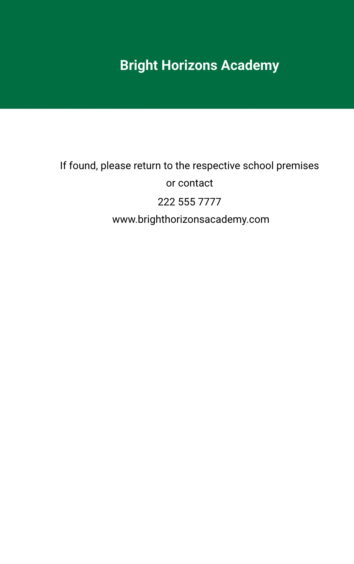 Free School Principal ID Card Template to Edit Online