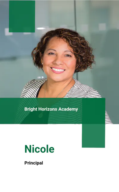 Free School Principal ID Card Template to Edit Online