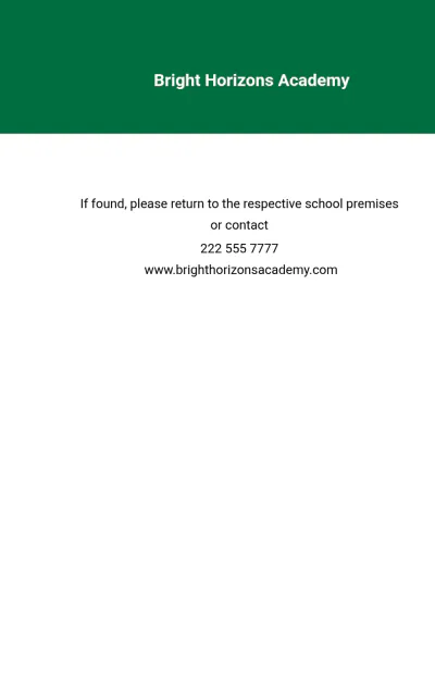 Free School Principal ID Card Template to Edit Online