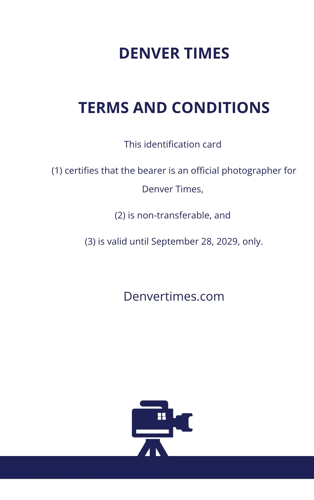 Free Printable Photographer ID Card Template to Edit Online