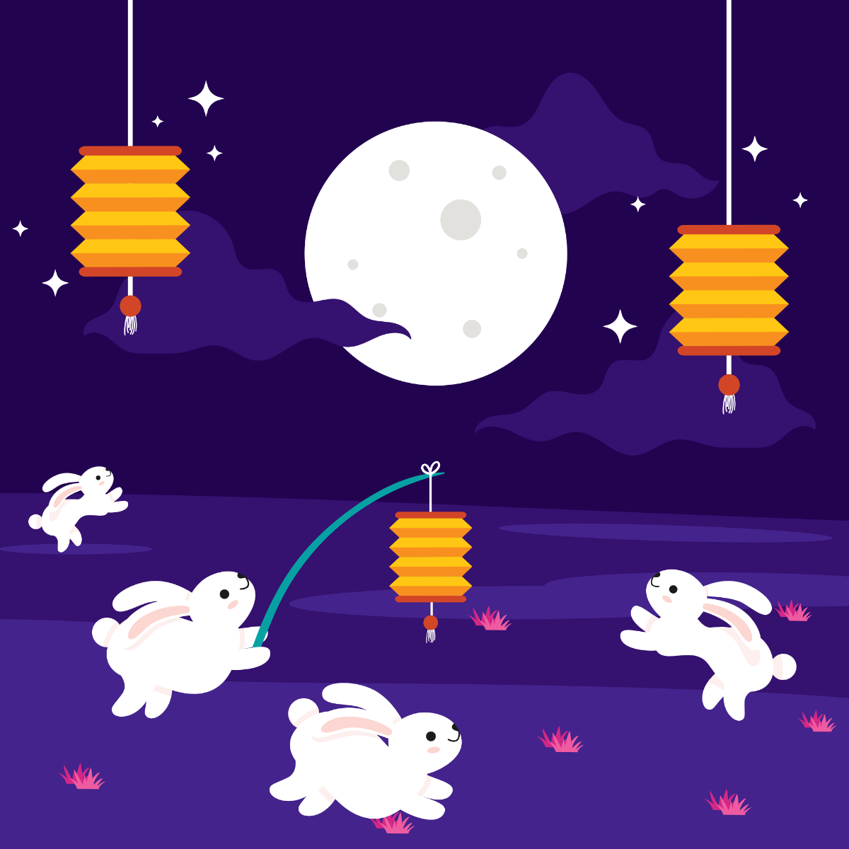 Free Mid-Autumn Festival Graphic Vector Template