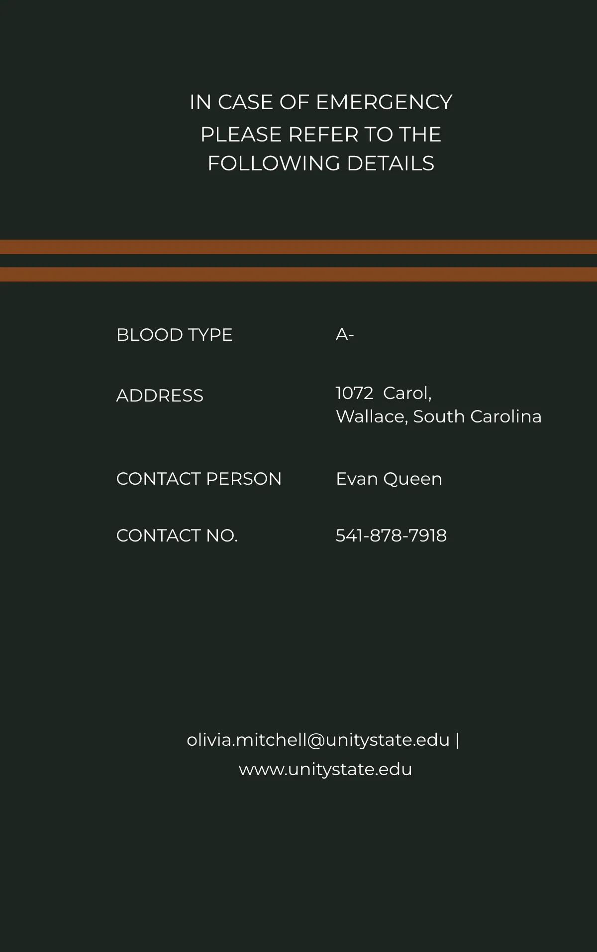 Free Student University ID Card Template to Edit Online