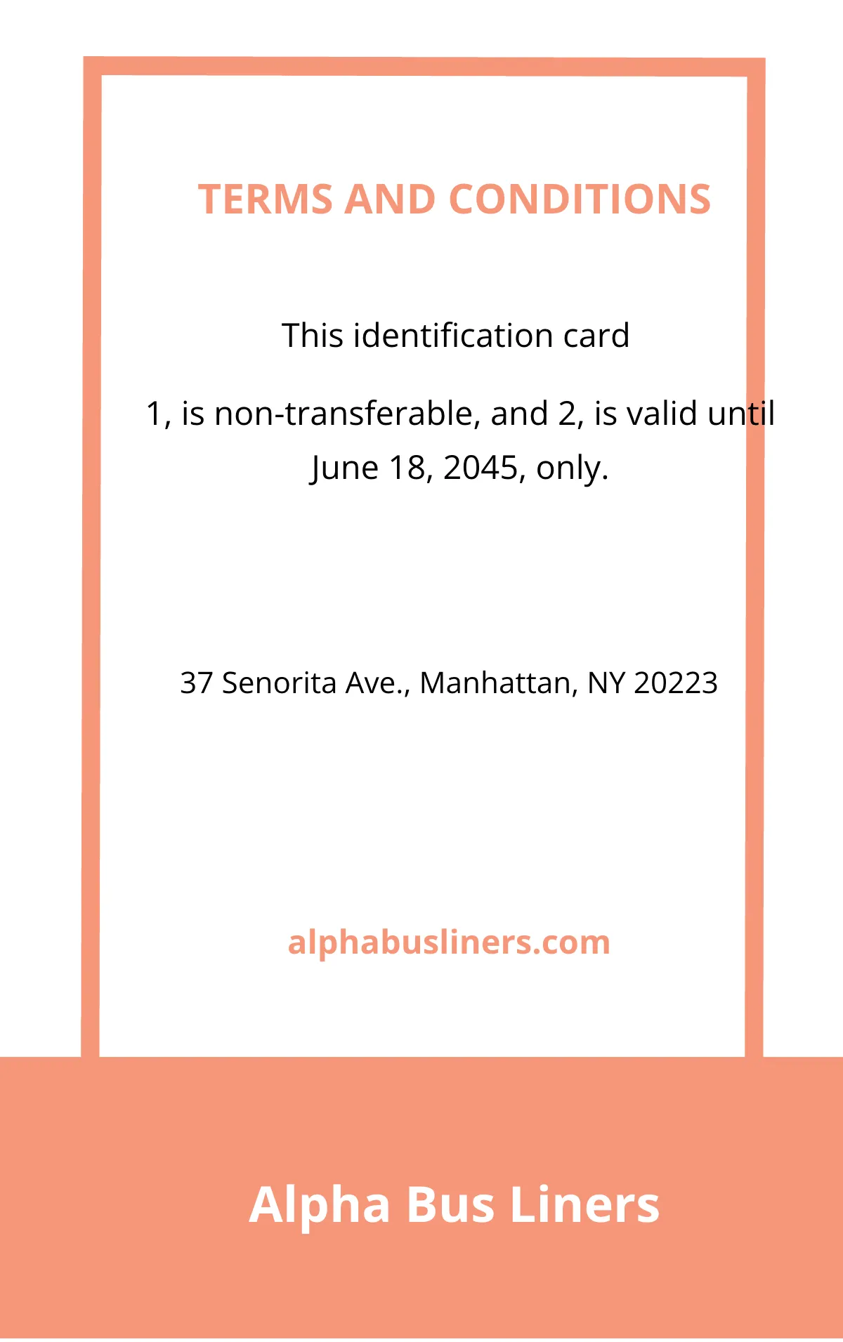 Free Transportation ID Card Template to Edit Online