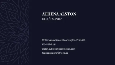 Free Luxurious business card Template to Edit Online