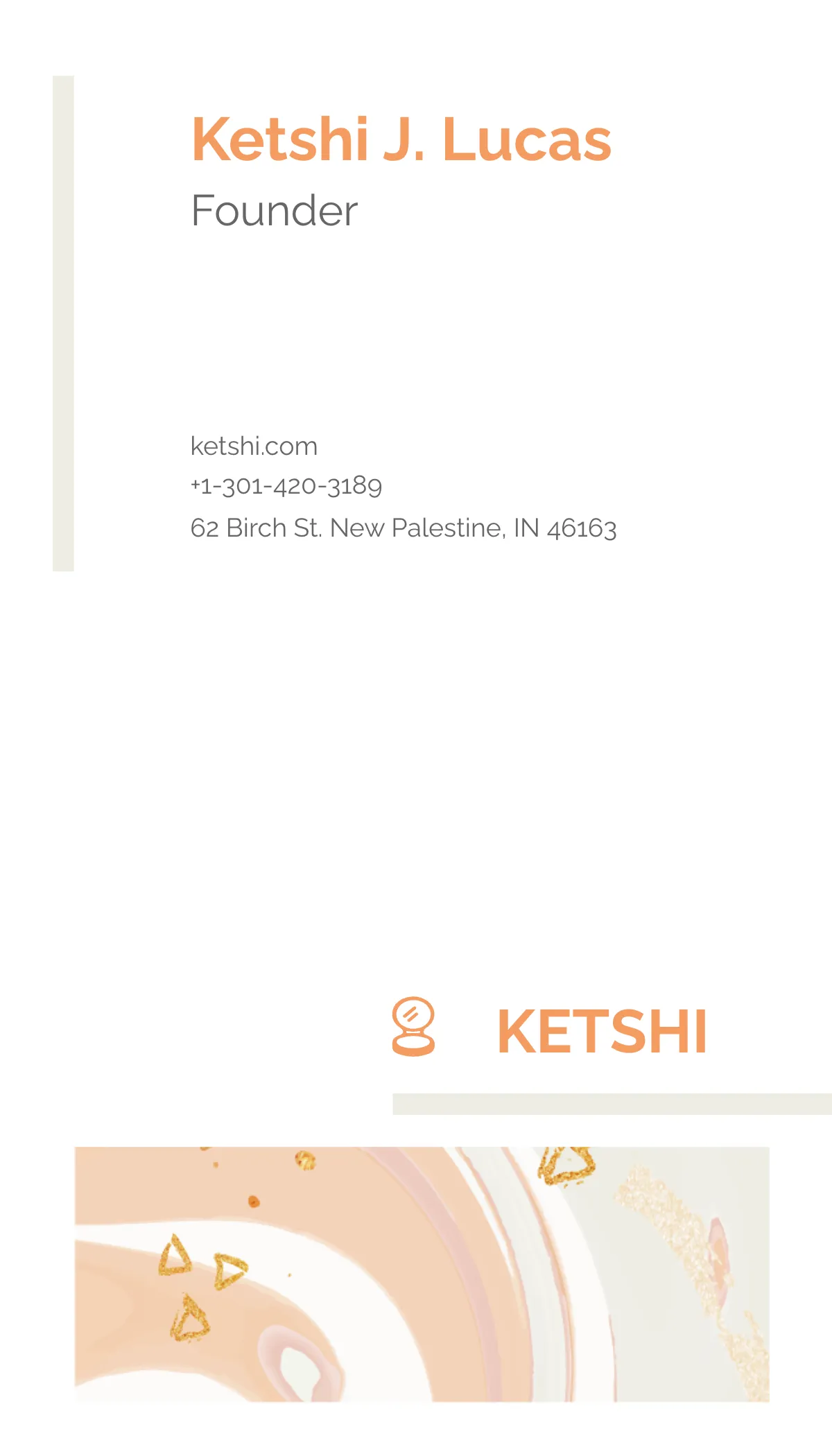 Free Makeup Watercolour Business Card Template to Edit Online