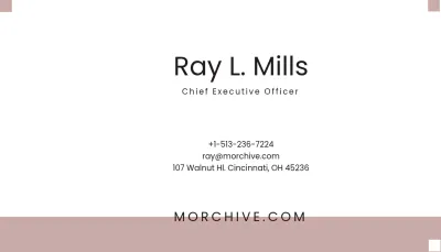 Free Material Design Business Card Template to Edit Online