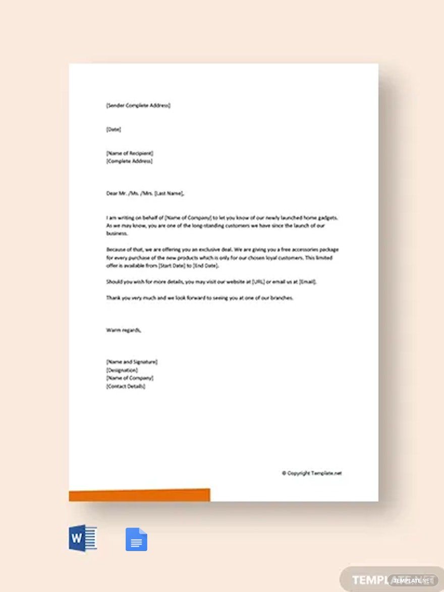 Free Small Business Marketing Letter