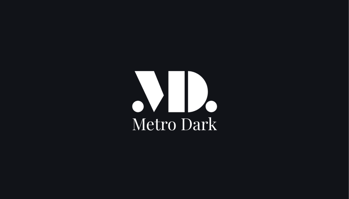 Metro Dark Business Card Template