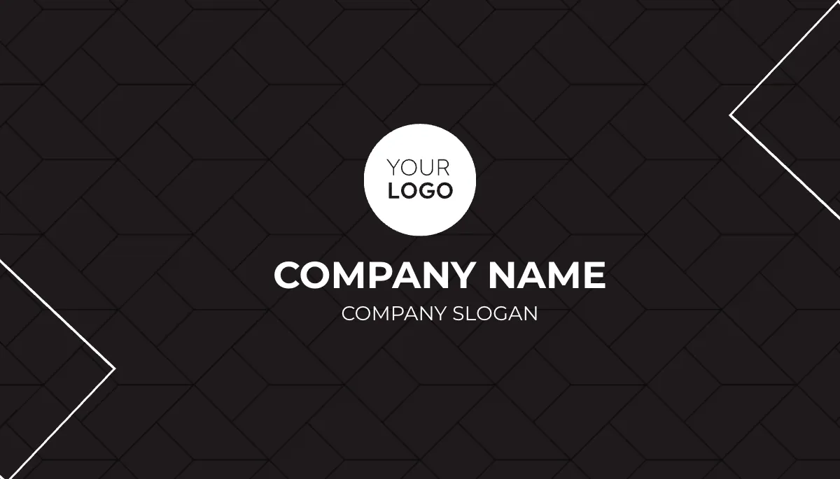 Free Metro Dark Corporate Business Card Template to Edit Online