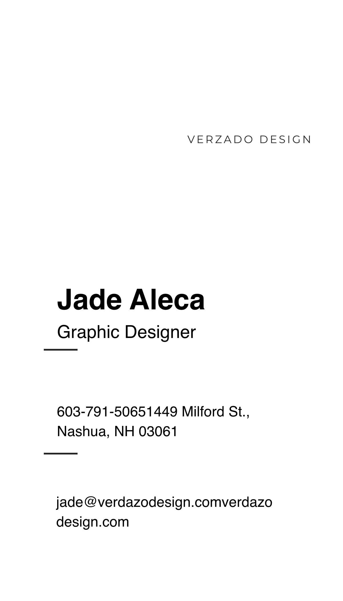 Free Modern Vertical Business Card Template to Edit Online
