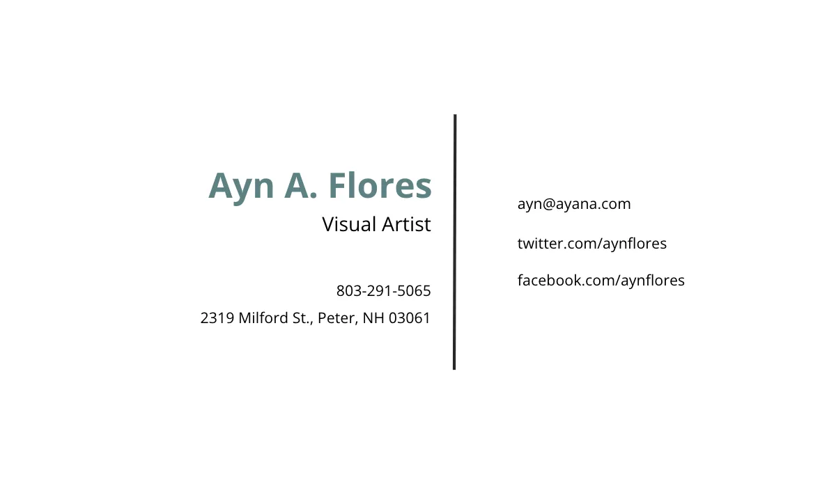 Free Monstera Art Business Card Template to Edit Online