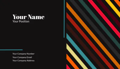 Free Retro Business Card Template to Edit Online