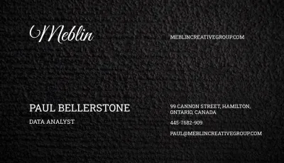 Free Shale Business Card Template to Edit Online