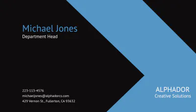 Free Simple Corporate Business Card Template to Edit Online