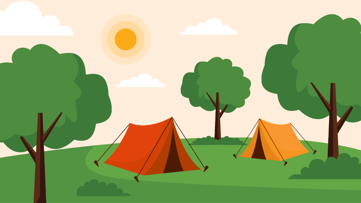 Summer Camp Background Template