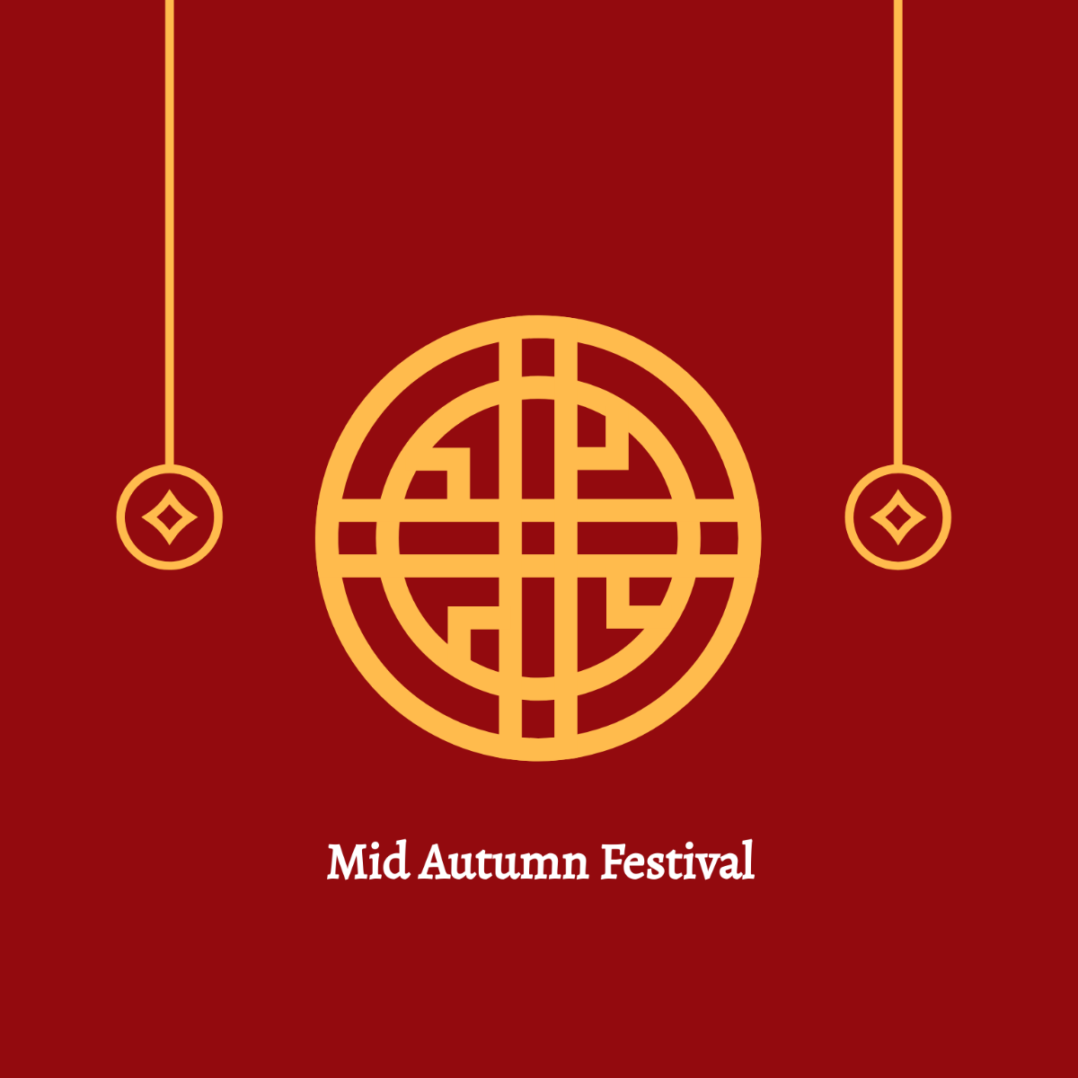 Mid-Autumn Festival Logo Vector Template