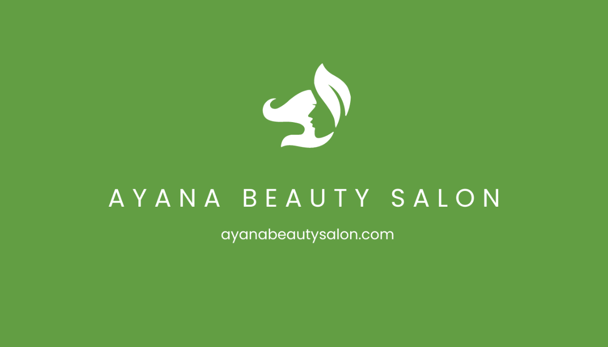 Natural Beauty Salon Business Card Template