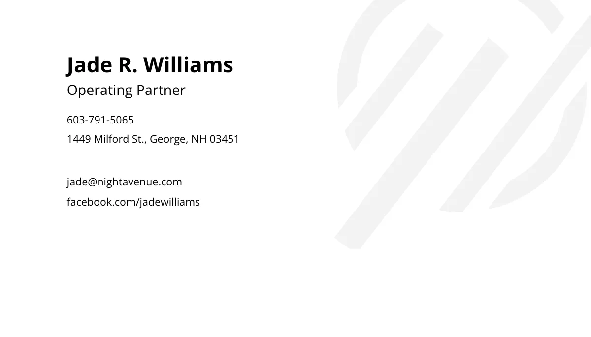 Free Nightclub Business Card Template to Edit Online