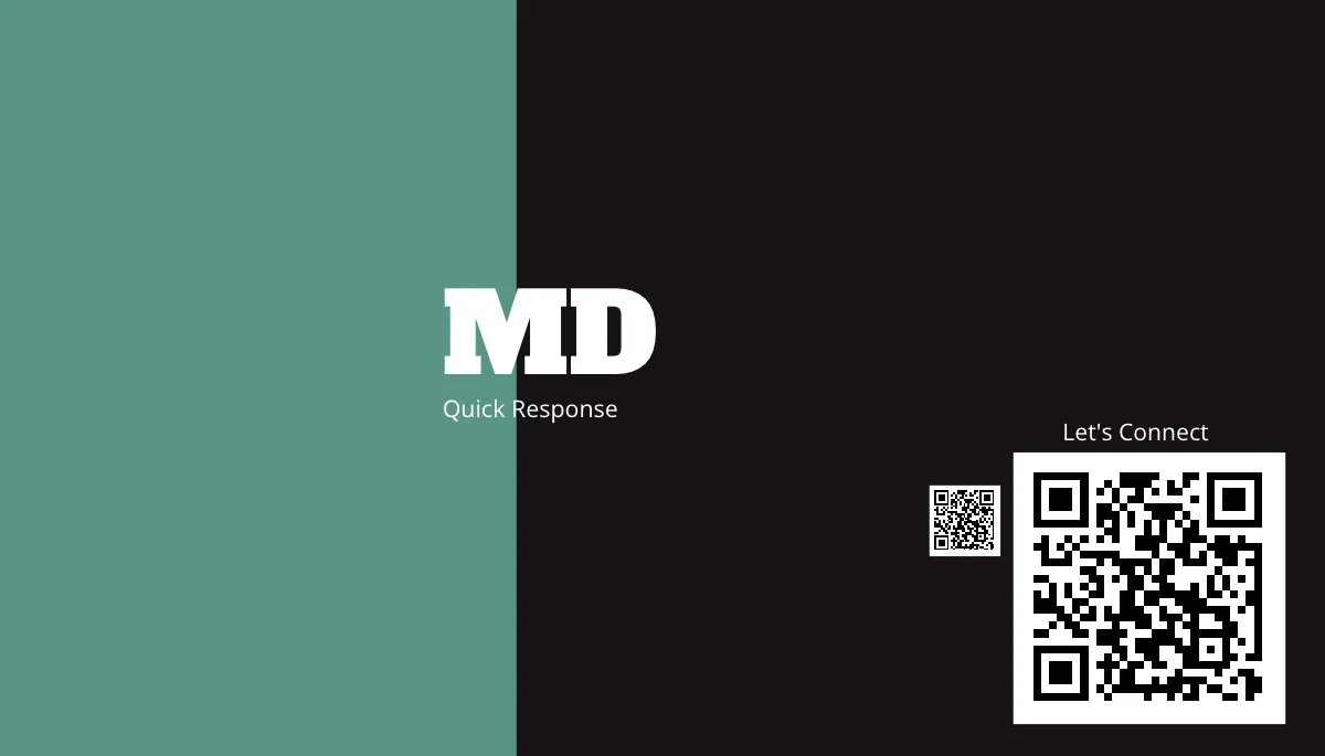 Free Quick Response Business Card Design Template to Edit Online