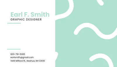 Free Resume Business Card Template to Edit Online