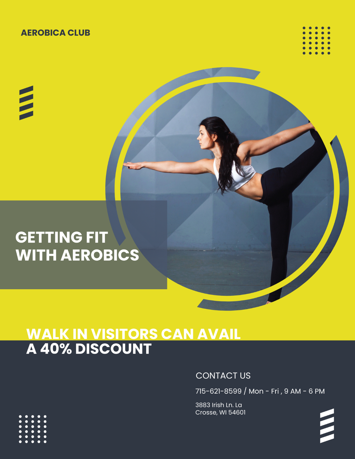 Aerobic Fit Flyer Template - Edit Online & Download