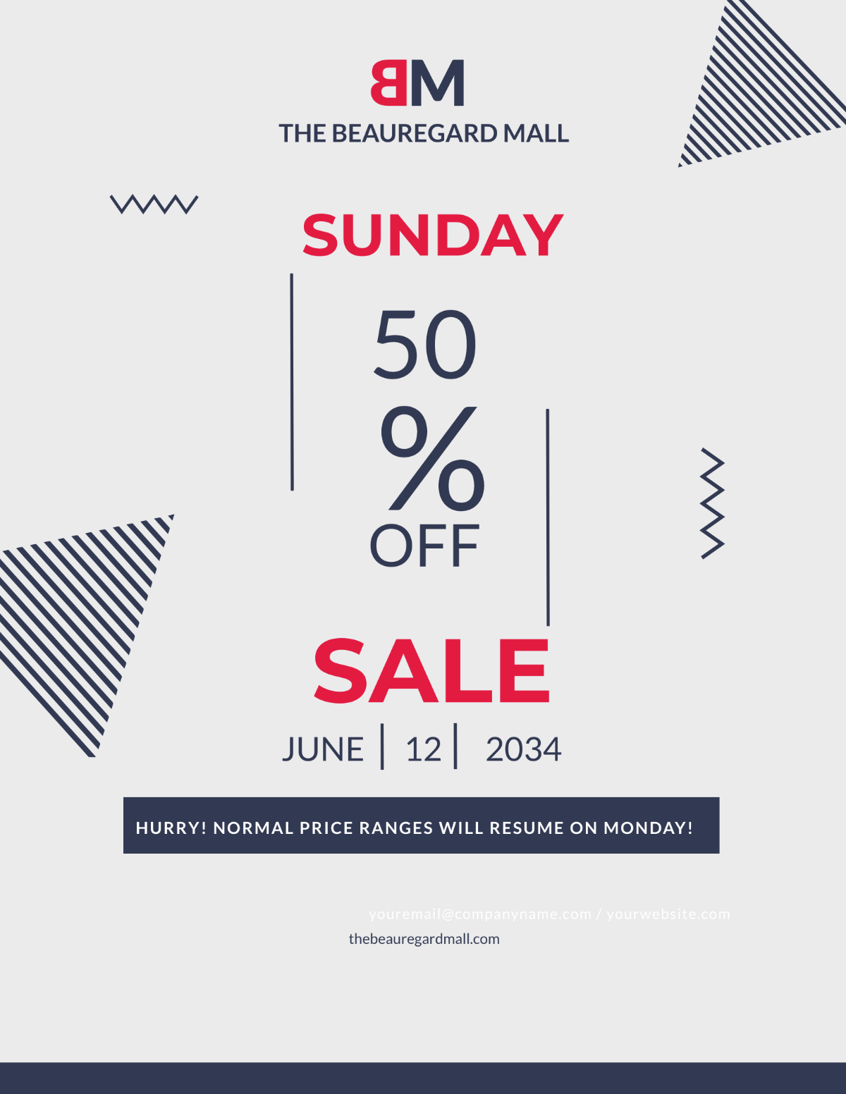 Any Event Day Sale Flyer Template