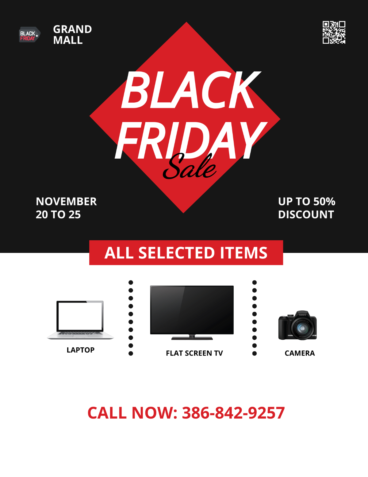 Black Friday Big Sale Flyer Template - Edit Online & Download