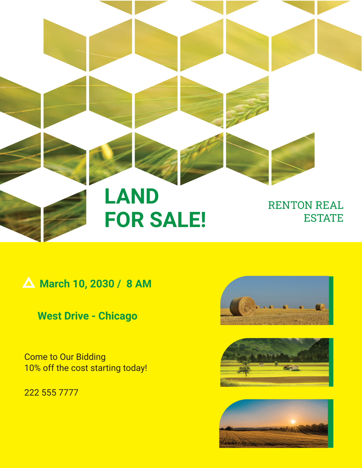 Land For Sale Flyer Template - Edit Online & Download