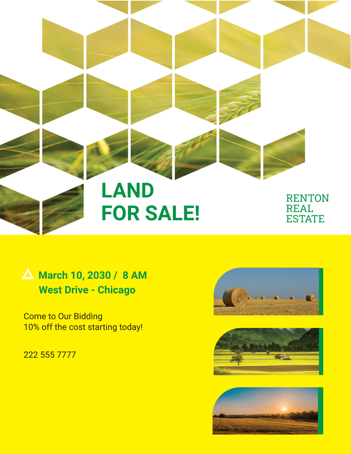 Land For Sale Flyer Template