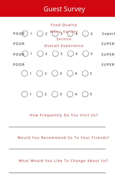 Free Comment Card Template to Edit Online