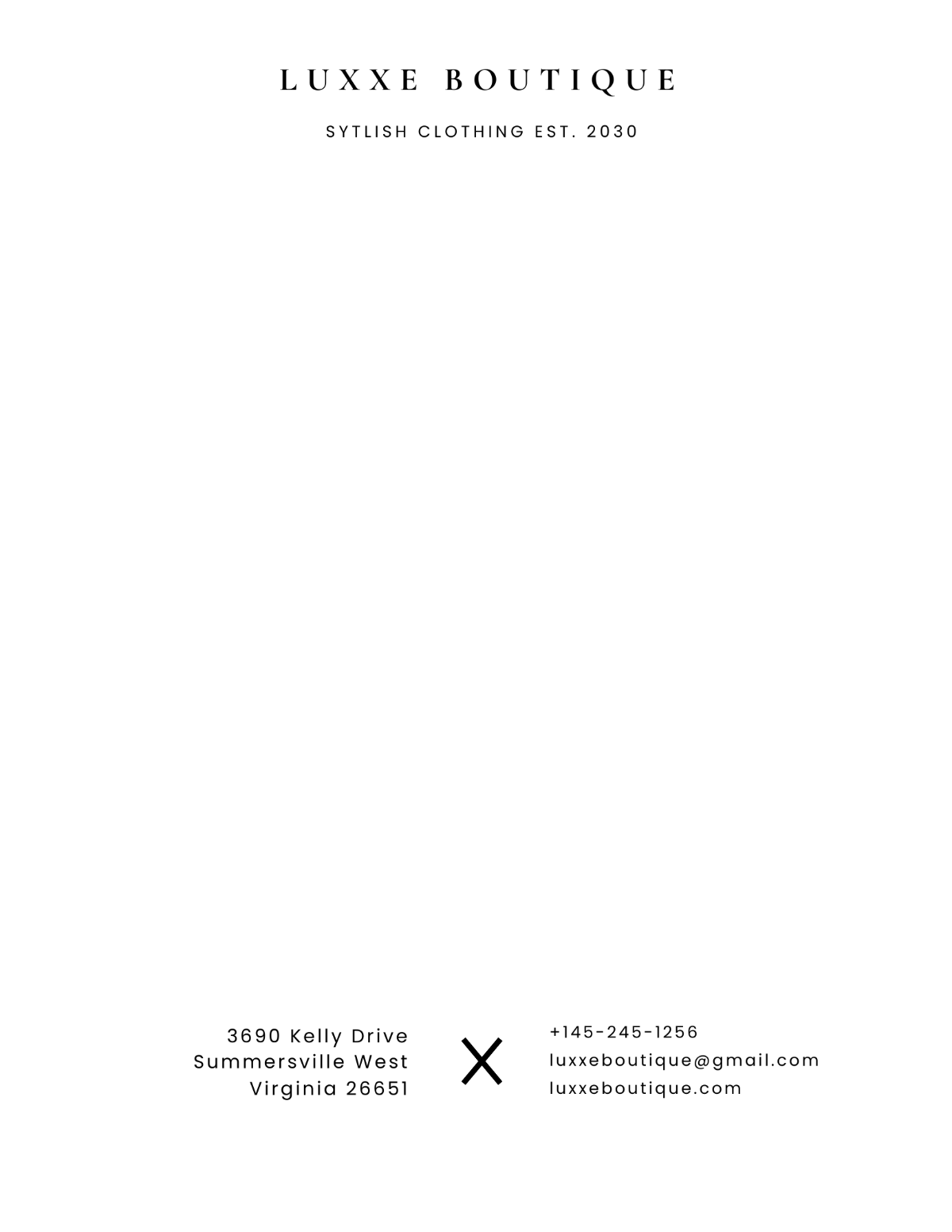 Simple Small Business Letterhead