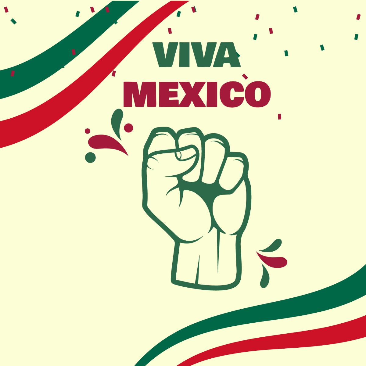 Free Mexican Independence Day Symbol Vector Template