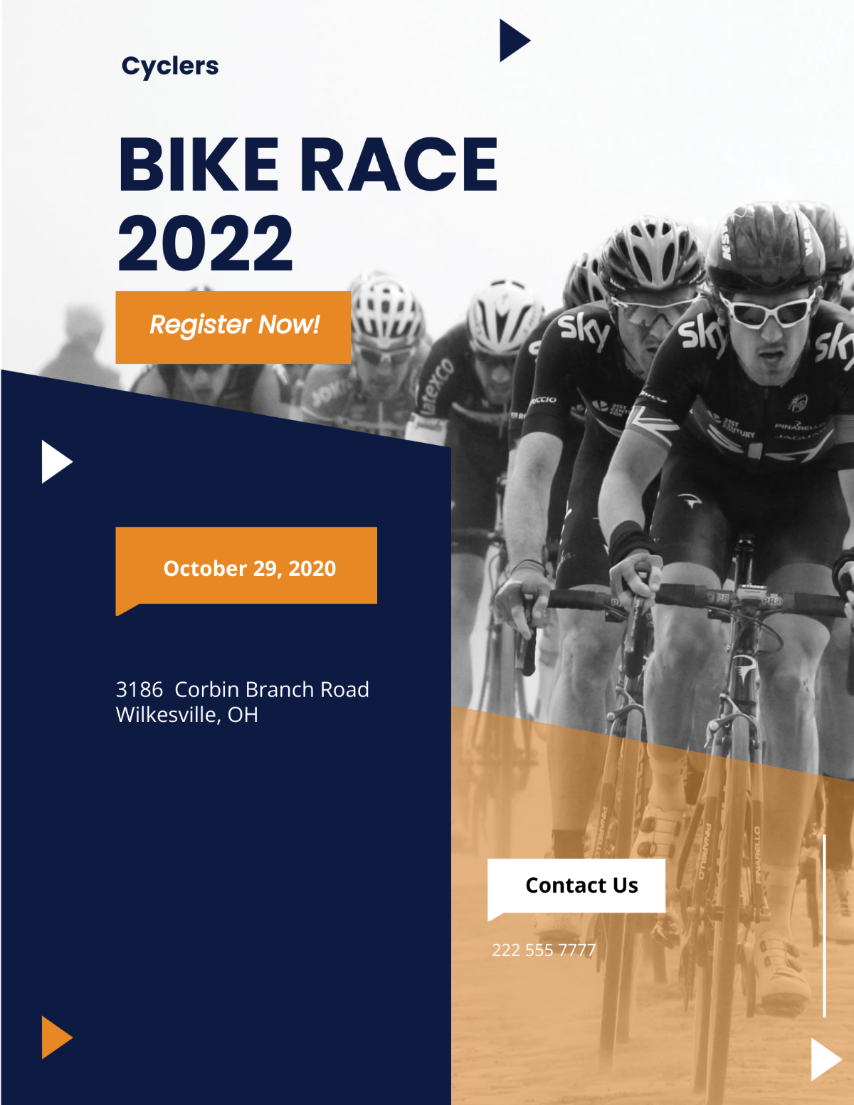 Bike Race Flyer Template - Edit Online & Download