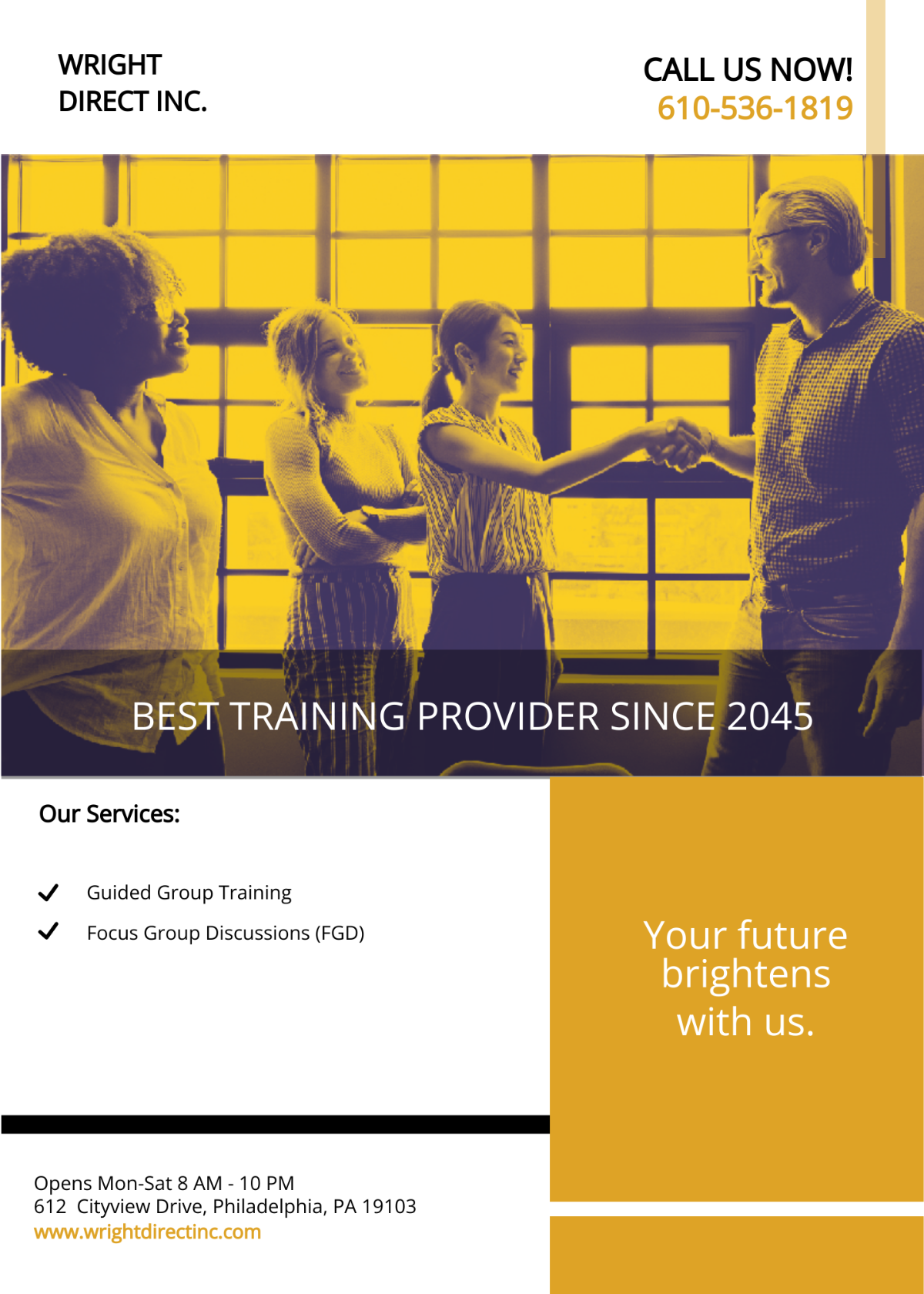 Business Training Agency Flyer Template