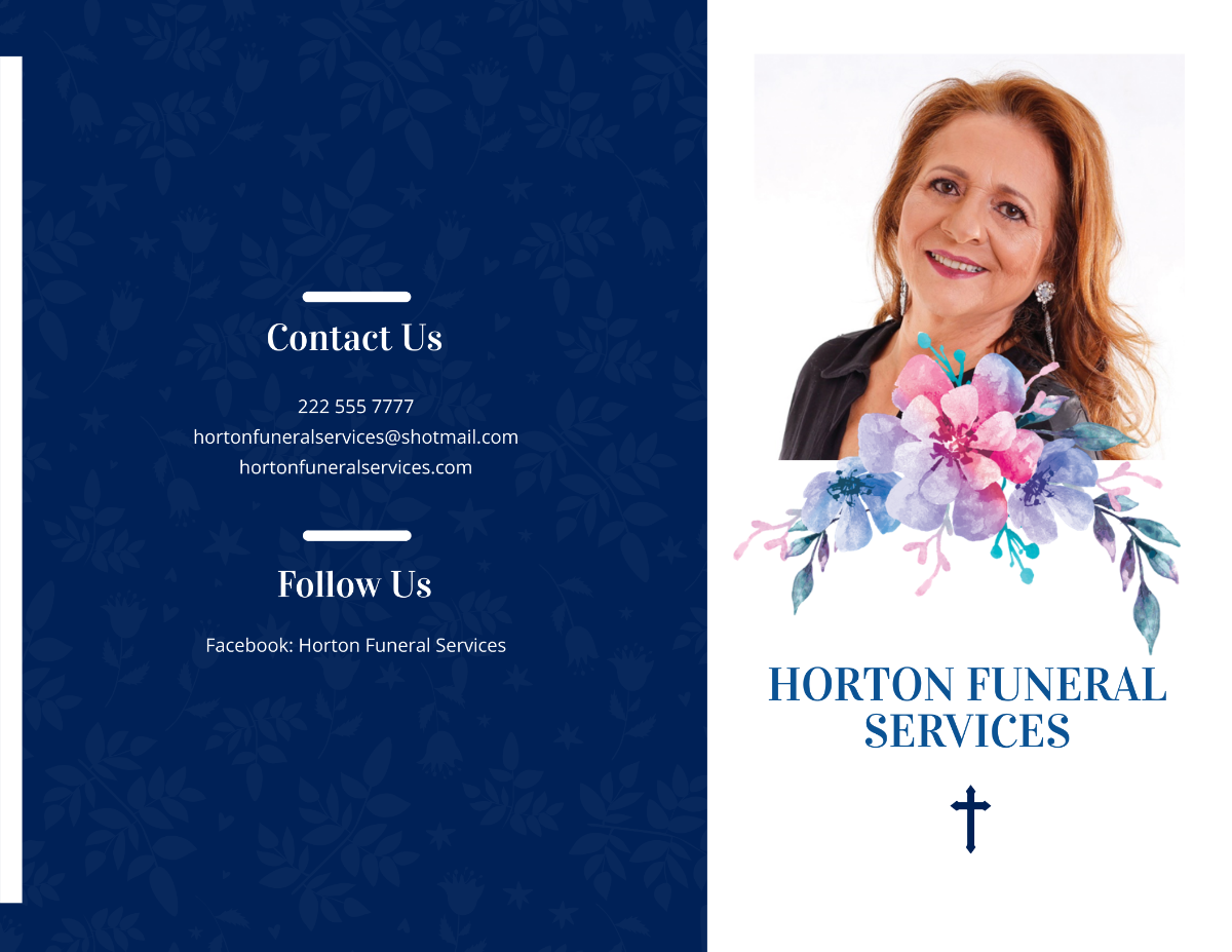 Catholic Funeral Prayer Bi-Fold Brochure Template - Edit Online & Download