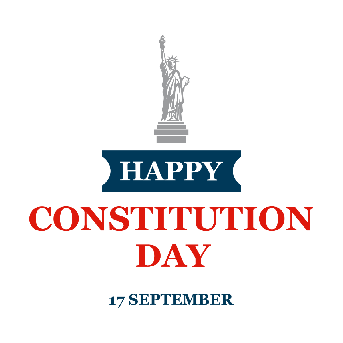 Constitution and Citizenship Day Promotional Clip Art Template