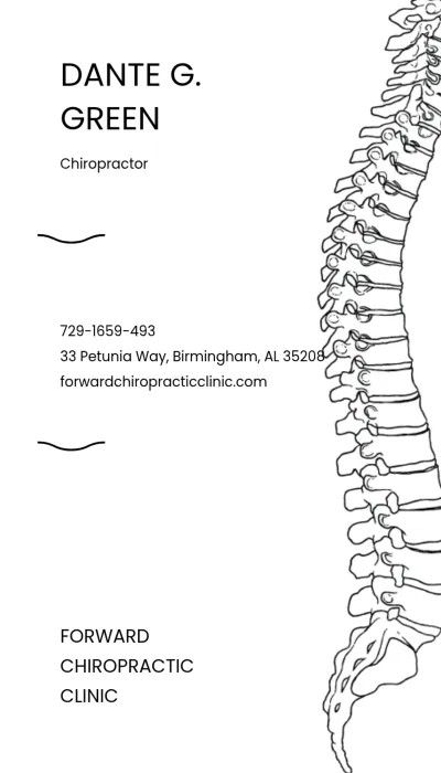 Free Spine Business Card Template to Edit Online