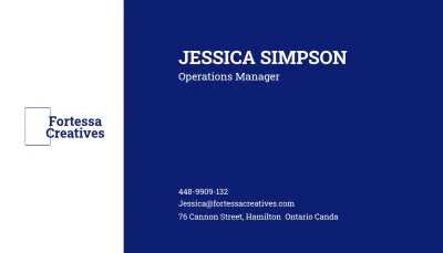 Free Typo Business Card Template to Edit Online